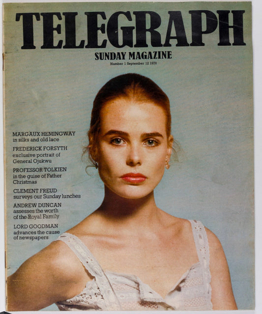 Margaux Hemingway TOLKIEN Frederick Foysyth TELEGRAPH magazine September 1976 UK