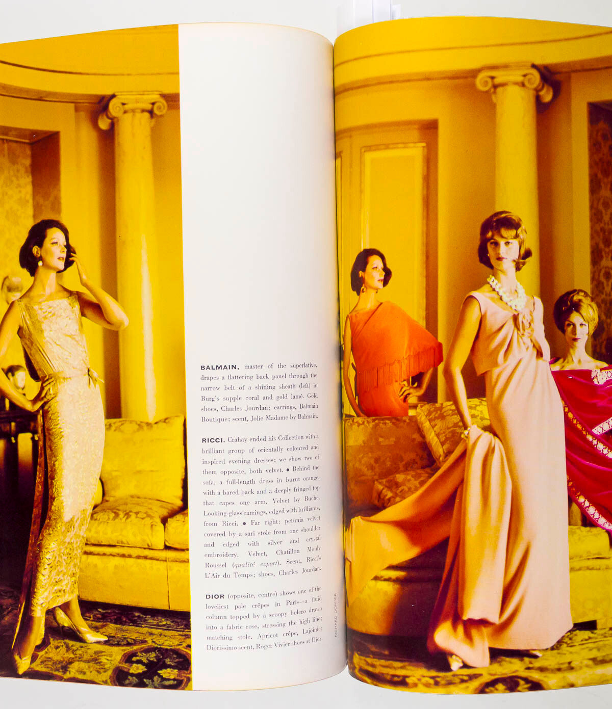 Jean Shrimpton INTERNATIONAL FASHION FOLIO Dior VTG Autumn 1961 Harper's Bazaar