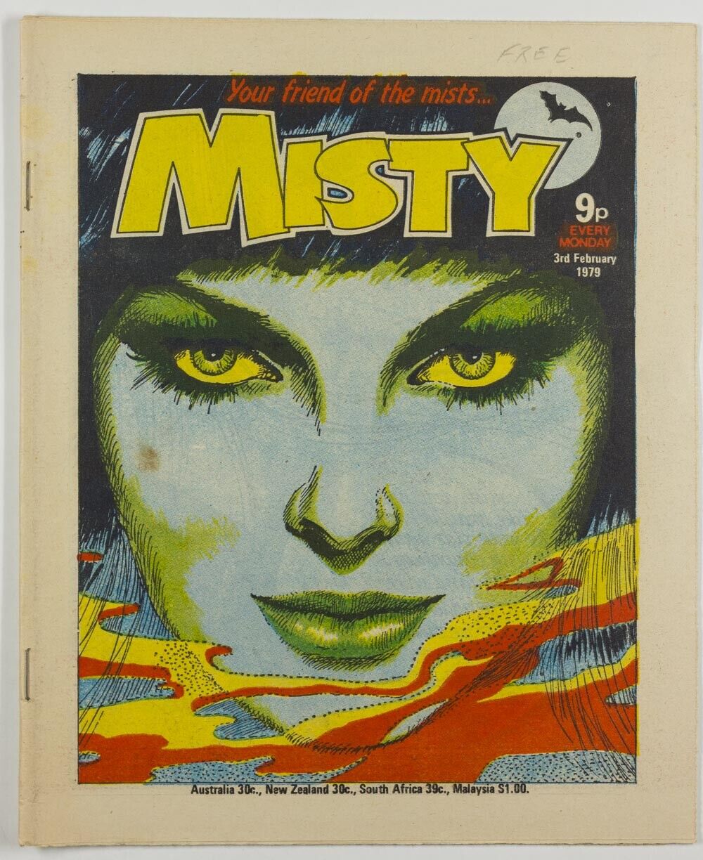 Your Friend Of The Mists MISTY COMIC magazine 3 February 1979 Pat Mills RARE vtg