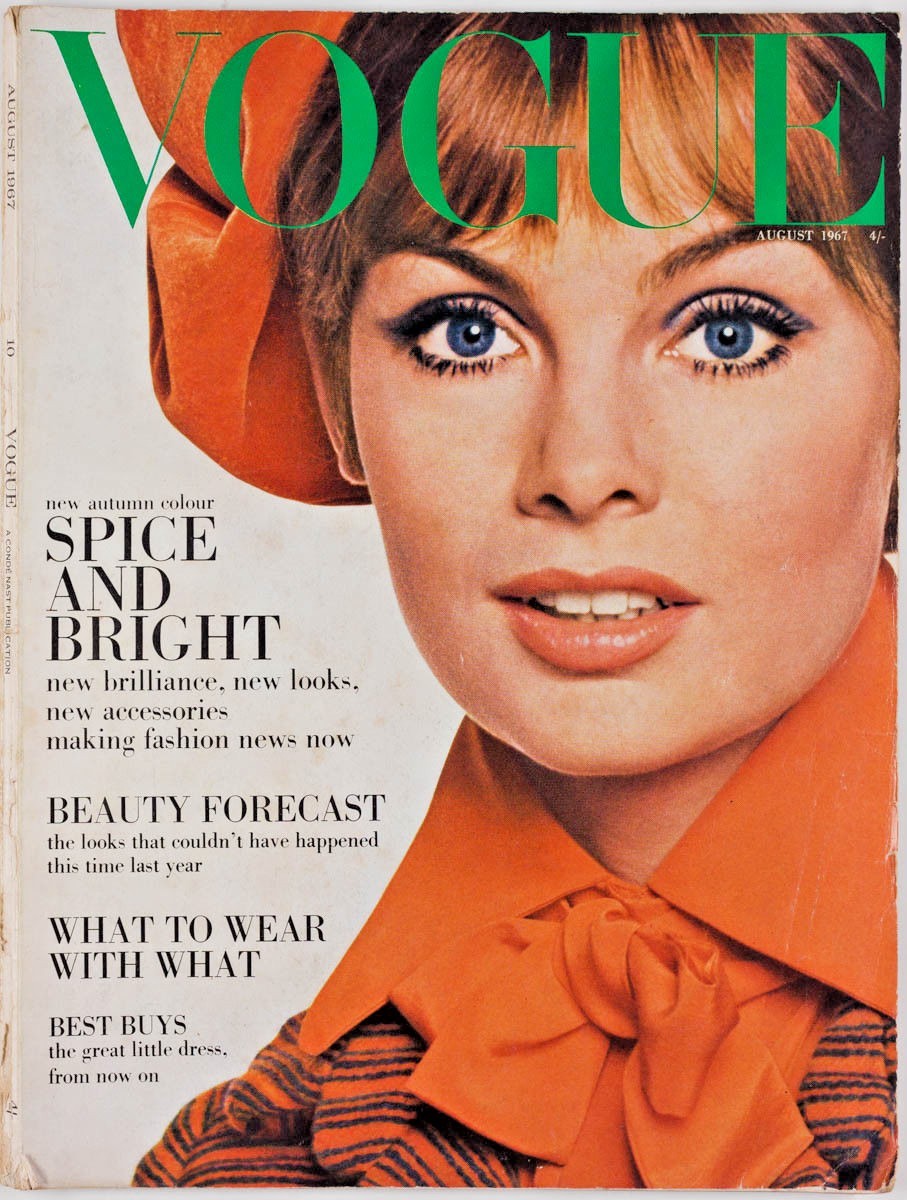 JEAN SHRIMPTON Pattie Boyd TWIGGY Vogue magazine 1967 August HELMUT NEWTON Zaid