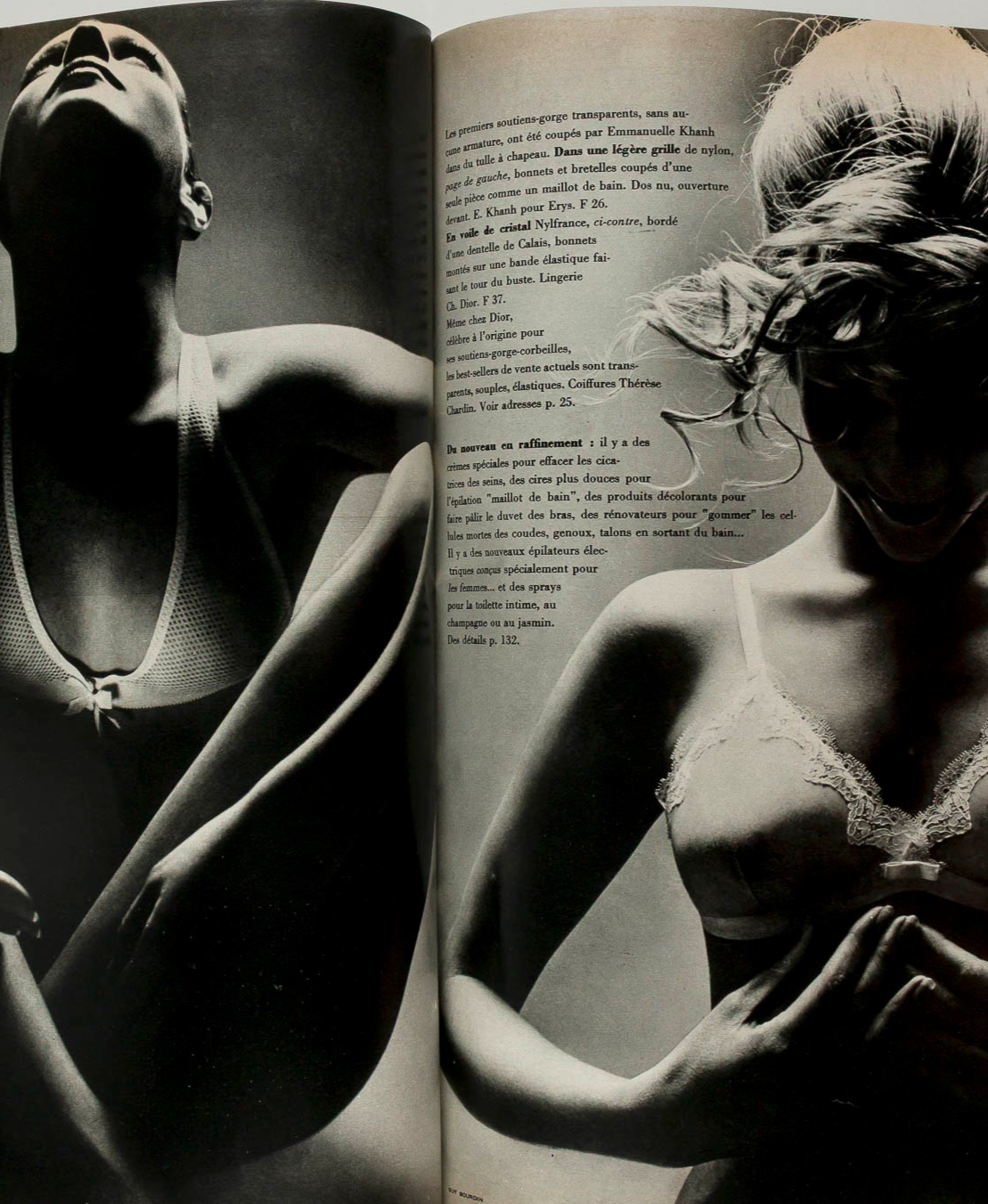 TALITHA GETTY Guy Bourdin JEANLOUP SIEFF Beauty PARIS VOGUE magazine April 1970