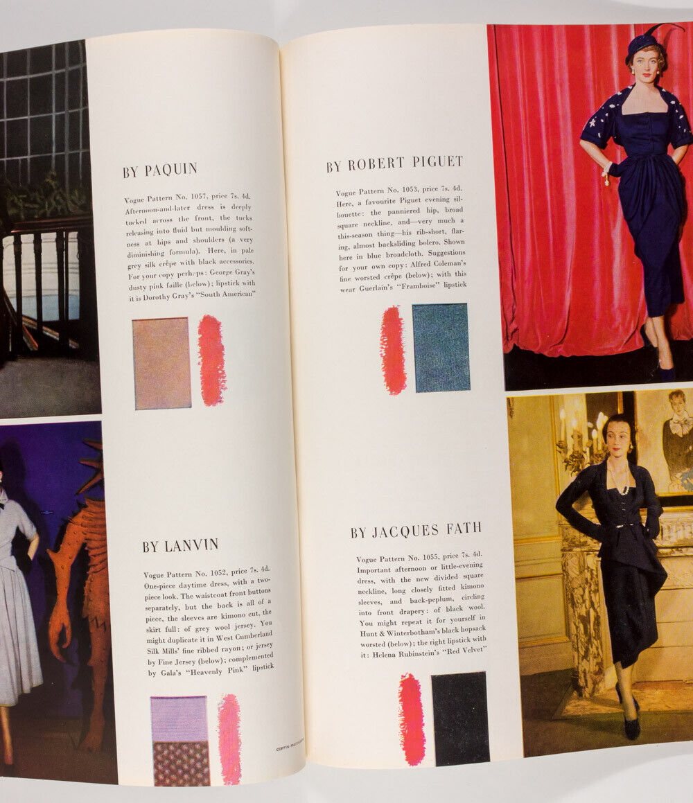 LEE MILLER Erwin Blumenfeld Lanvin SCHIAPARELLI Balmain VOGUE magazine May 1949