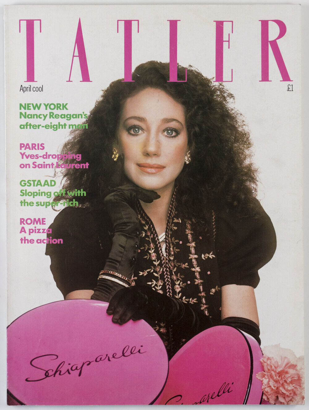 MARISA BERENSON Schiaparelli HERB RITTS Don McCullin COUTURE vtg TATLER magazine