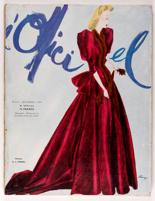 BENIGNI Lanvin MOLYNEUX Balenciaga L'OFFICIEL September 1939 Winter Collections