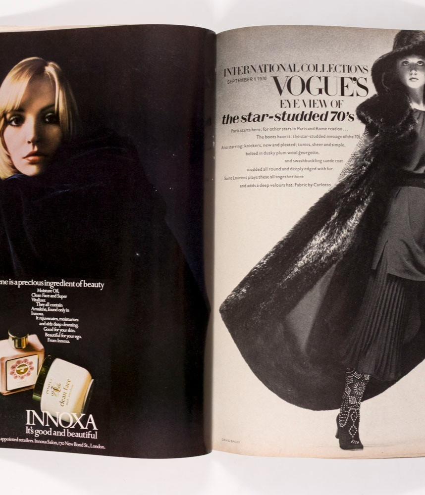 Mouchy NORMAN PARKINSON Jean Shrimpton VOGUE September 1970 Ingrid Boulting ROME