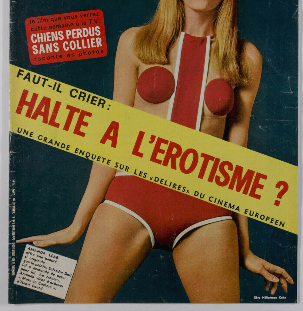 Amanda Lear SIDNEY POITIER Horst Buchholz BRIGITTE BARDOT Cinemonde magazine 60s