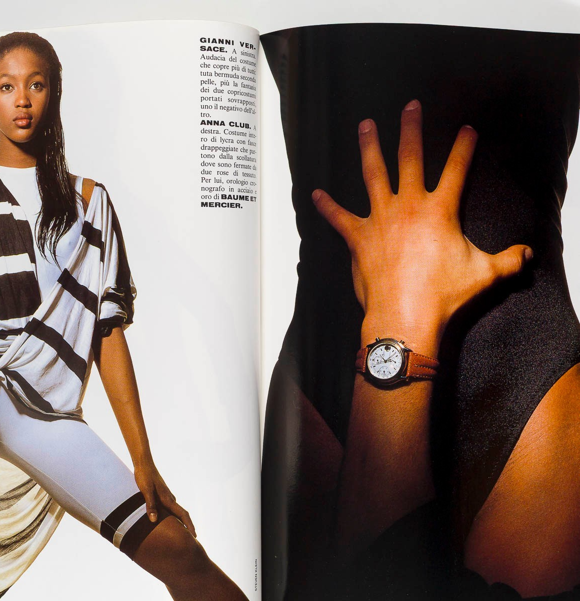 Naomi Campbell KLEIN Grey VOGUE ITALIA June 1988 Deborah Turbeville TINA CHOW