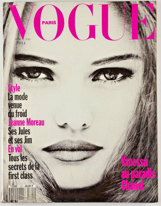 VANESSA PARADIS Peter Lindbergh PAOLO ROVERSI Helena Christensen VOGUE Nov 1991