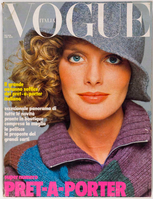 RENE RUSSO Knitwear PRET-A-PORTER Autumn Winter VOGUE ITALIA September 1974 vtg