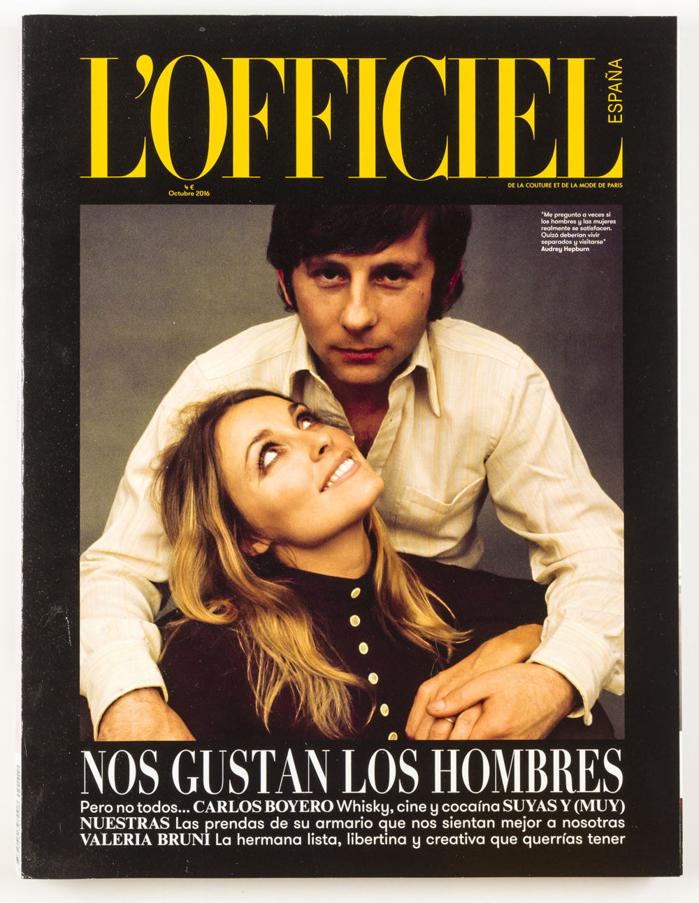 ROMAN POLANSKI Sharon Tate L’OFFICIEL Espana Spain ~ vtg Men's fashion magazine