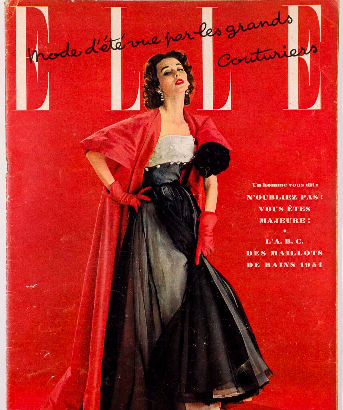 DORIAN & VIVIEN LEIGH Laurence Olivier MALAYSIA Elle France magazine FATH 1950s