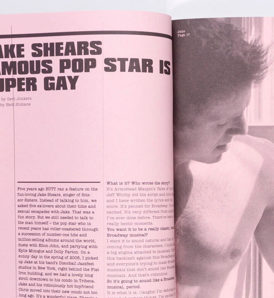 Jake Shears KEITH HARING Juergen Teller TERRY RICHARDSON Butt magazine # 24 2008