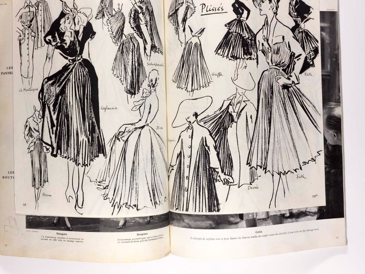 Balenciaga ROBERT DOISNEAU Tom Keogh PARIS VOGUE March 1951 Collections HERMES