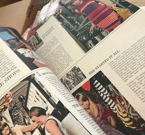 PATTIE BOYD in BIBA Samantha Juste PAT BOOTH James Wedge GRAHAM NASH UK magazine