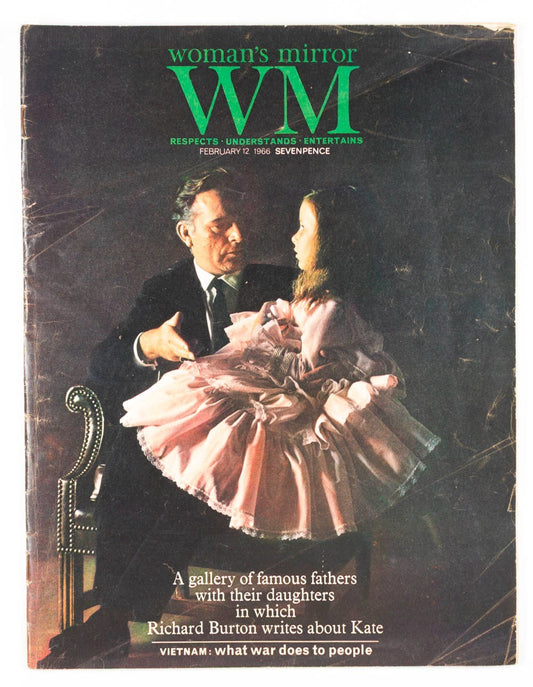 Richard Burton KATE Vietnam war WM Woman's Mirror magazine February 12 1966