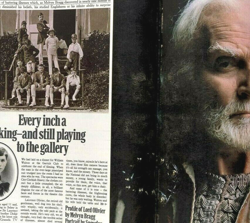 EDIE SEDGWICK Peter Cushing LAURENCE OLIVIER Vivien Leigh  SUNDAY TIMES magazine