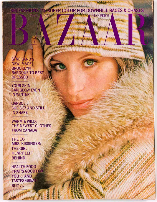 Barbra Streisand GEORGIA O'KEEFE Anjelica Huston SKI Carly Simon HARPER'S BAZAAR