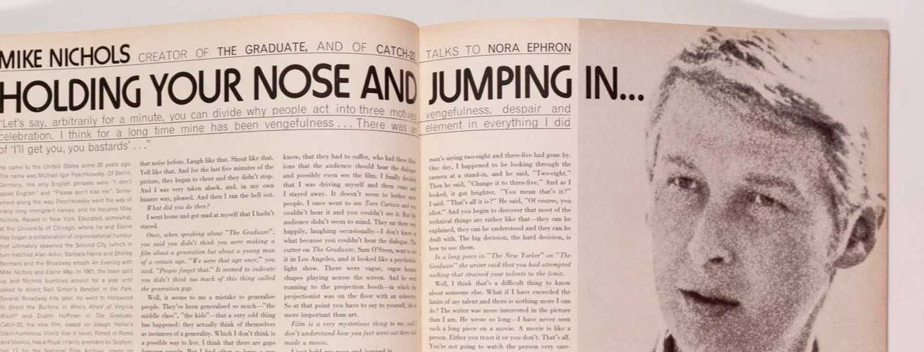 Charlotte Rampling SARAH MOON Britt Ekland VOGUE September 1970 Mike Nichols VTG
