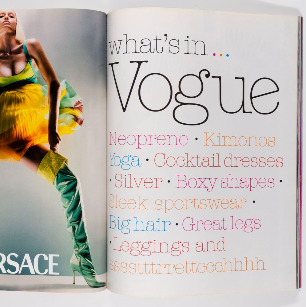 Natasha Vojnovic MAGGIE RIZER Gisele VOGUE March 2003 Filippa Hamilton NEW LOOK