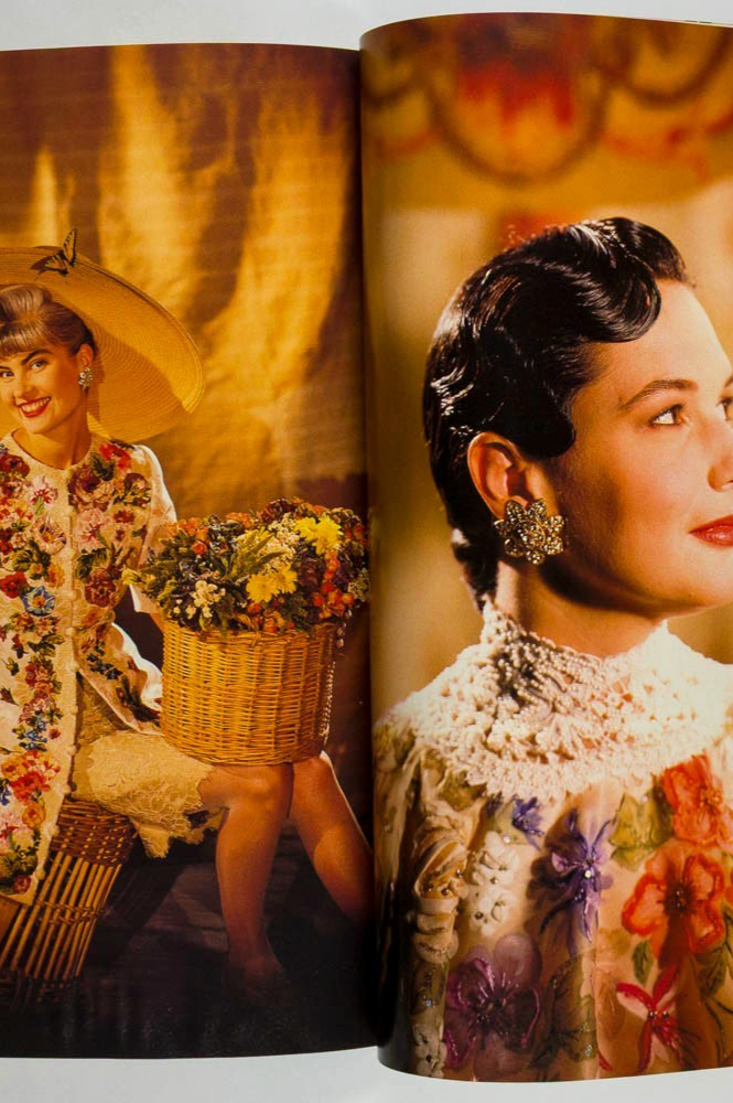 LUCIE DE LA FALAISE Julie Delpy ANGUS McBEAN Couture HARPER'S & QUEEN July 1989