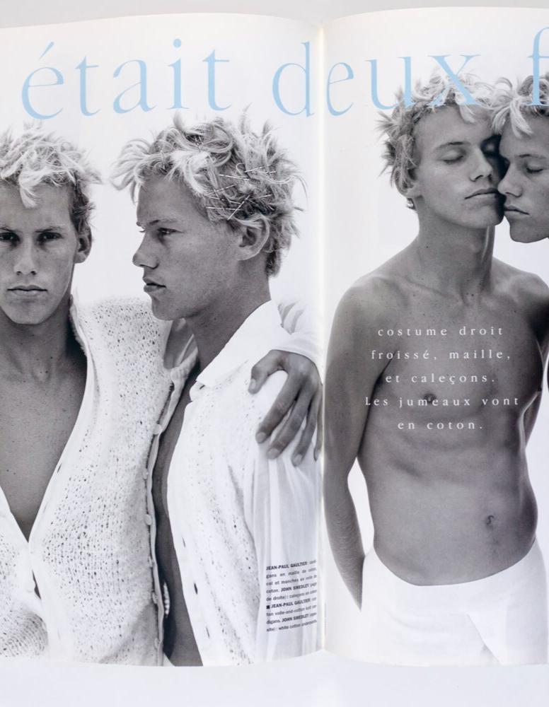 ATESH Tatjana Patitiz MARCUS SCHENKENBERG Vogue Hommes International 1994 Weber