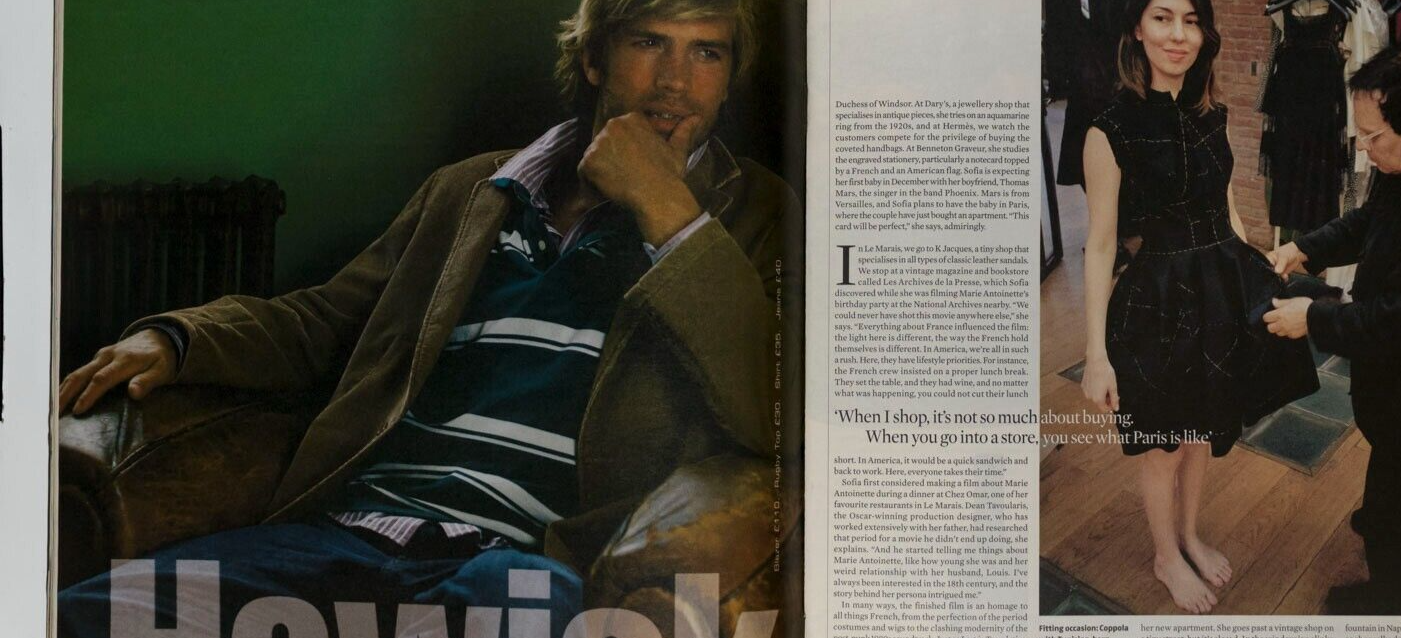 Sofia Coppola RAF SIMONS Basso Brooke RICHARD NICOLL Perou INDEPENDENT magazine
