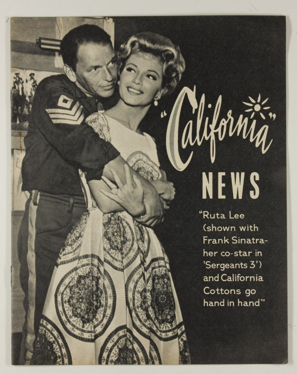 FRANK SINATRA California Dress Company News RUTA LEE Vanity Fair Fabric magazine