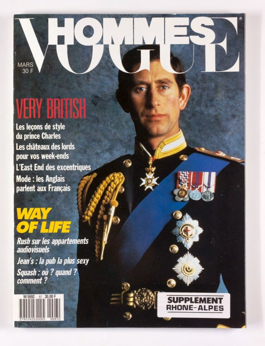 King Prince Charles BRITISH STYLE English fashion EAST END Vogue Hommes magazine