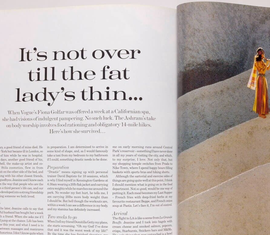 Daria Werbowy RIE RASMUSSEN Norman Parkinson VOGUE January 2005 Jan Ward TESTINO