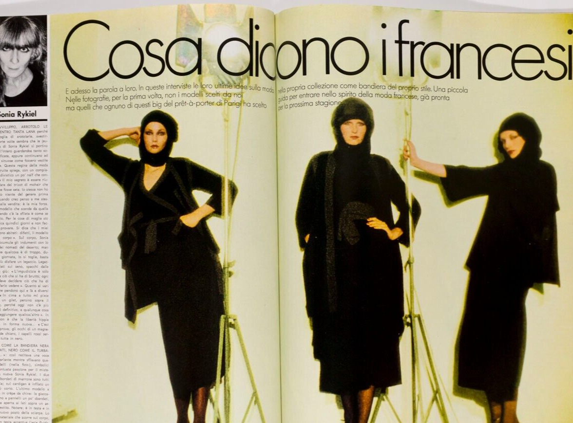 Laura Alvarez GIANNI VERSACE Antonio Lopez LAGERFELD Valentino YSL Armani  VOGUE