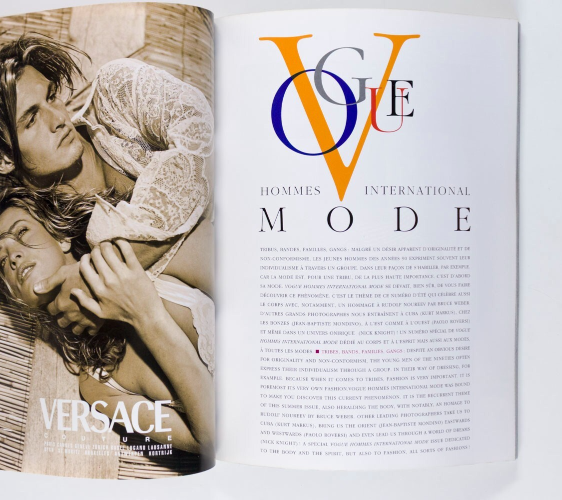 ATESH Tatjana Patitiz MARCUS SCHENKENBERG Vogue Hommes International 1994 Weber