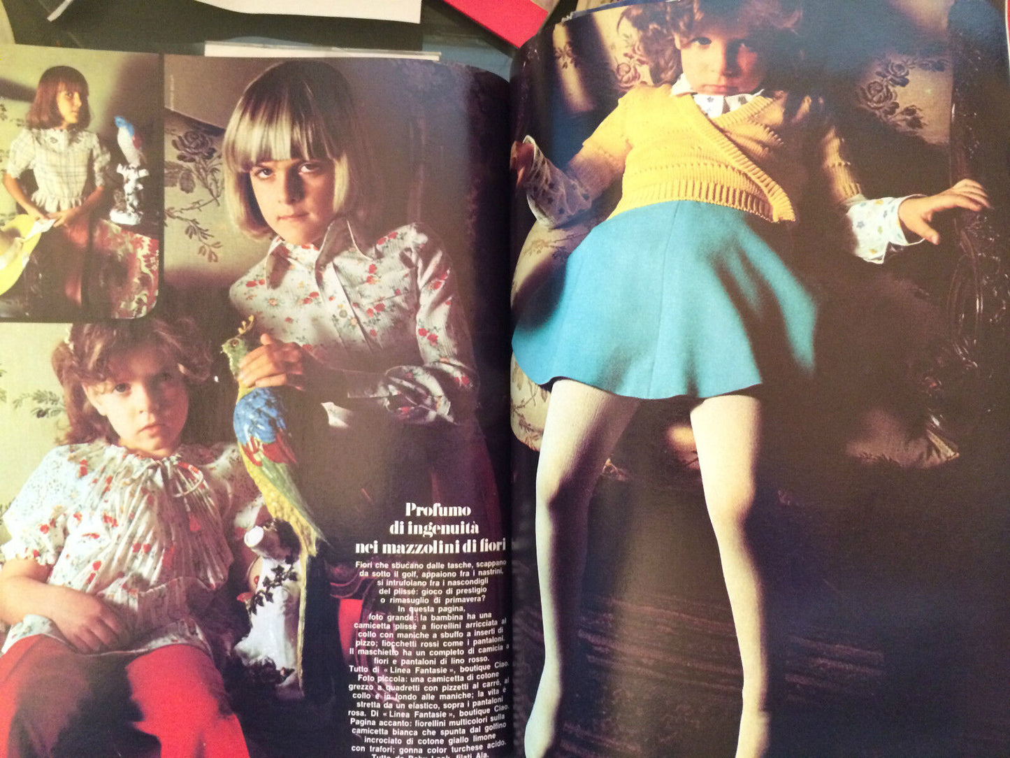 JANE BIRKIN Karen Barry CHARLOTTE RAMPLING Oliviero Toscani ~ Vogue Bambini 1973