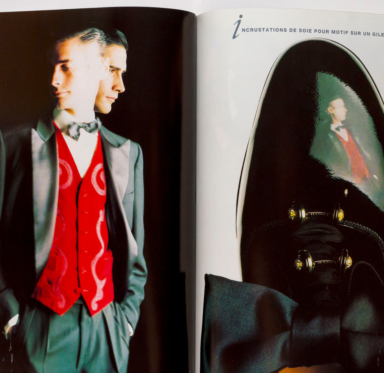 ISABELLE ADJANI & JEAN PAUL GOUDE Paris Vogue Hommes magazine 1989 December MODE