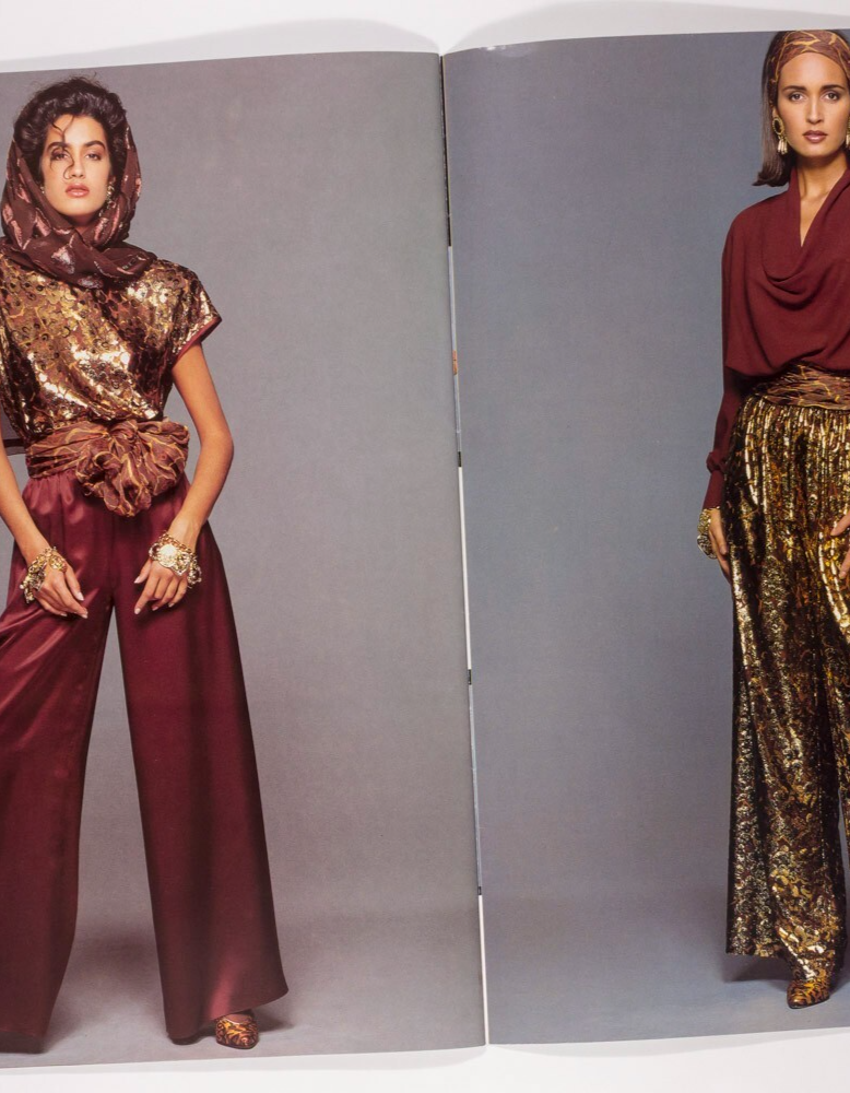 Claudia Schiffer ESCADA Fall 1990 LOOKBOOK catalogue YASMEEN GHAURI Gail Elliott