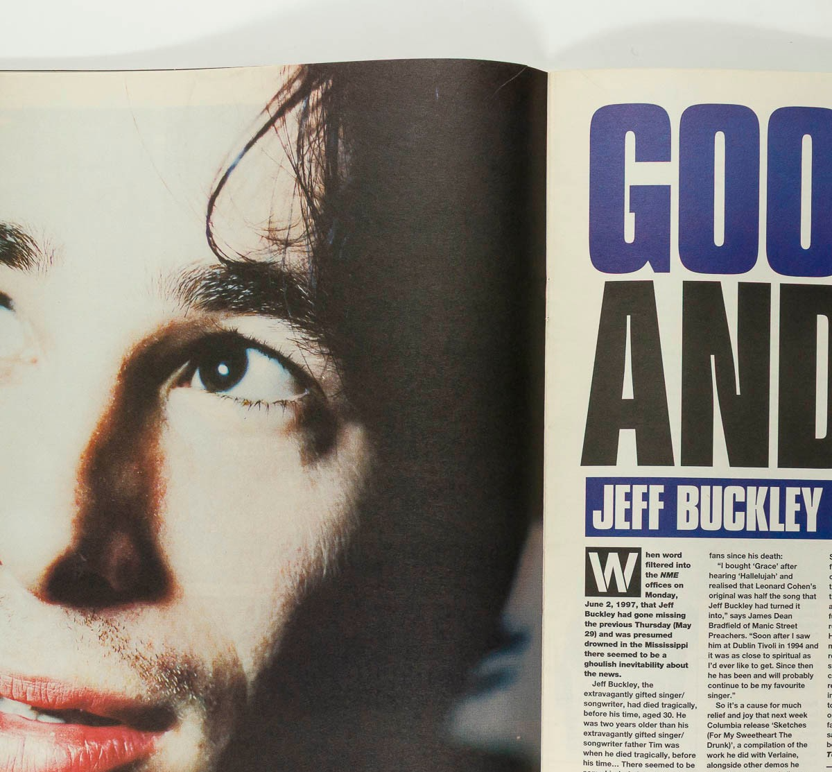 JEFF BUCKLEY Coen Brothers SONIC YOUTH Royal Trux NME MAGAZINE May 1998 Idlewild