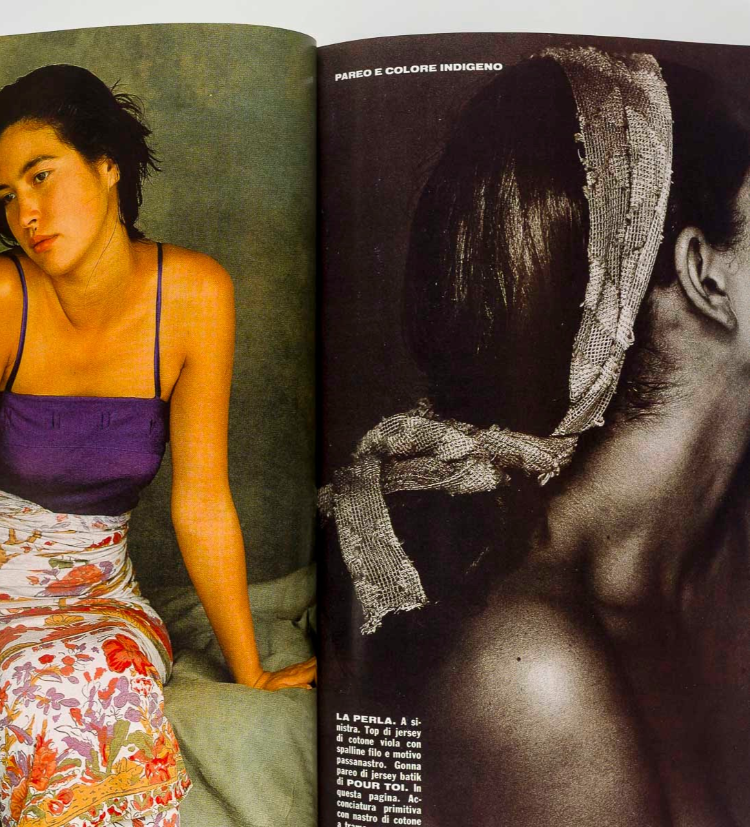 Naomi Campbell KLEIN Grey VOGUE ITALIA June 1988 Deborah Turbeville TINA CHOW