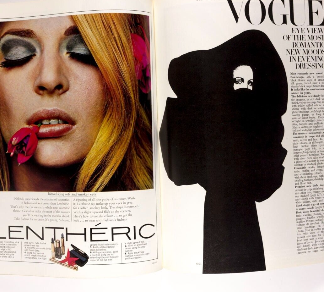 TWIGGY Michael Crawford VIONNET Vogue October 1967 Cecil Beaton BIBA Rampling UK