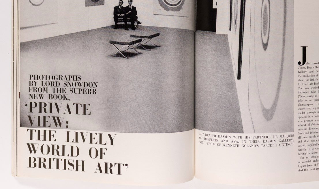 Brigitte Bauer VERUSCHKA Barry Humphries VOGUE AUSTRALIA Dec 1965 Bridget Riley
