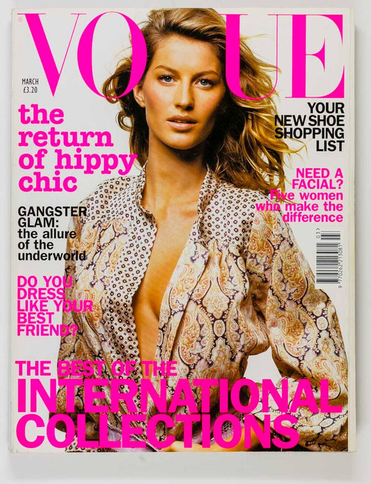Gisele RIE RASMUSSEN Karolina Kurkova VOGUE March 2002 Valerie Sipp COLLECTIONS