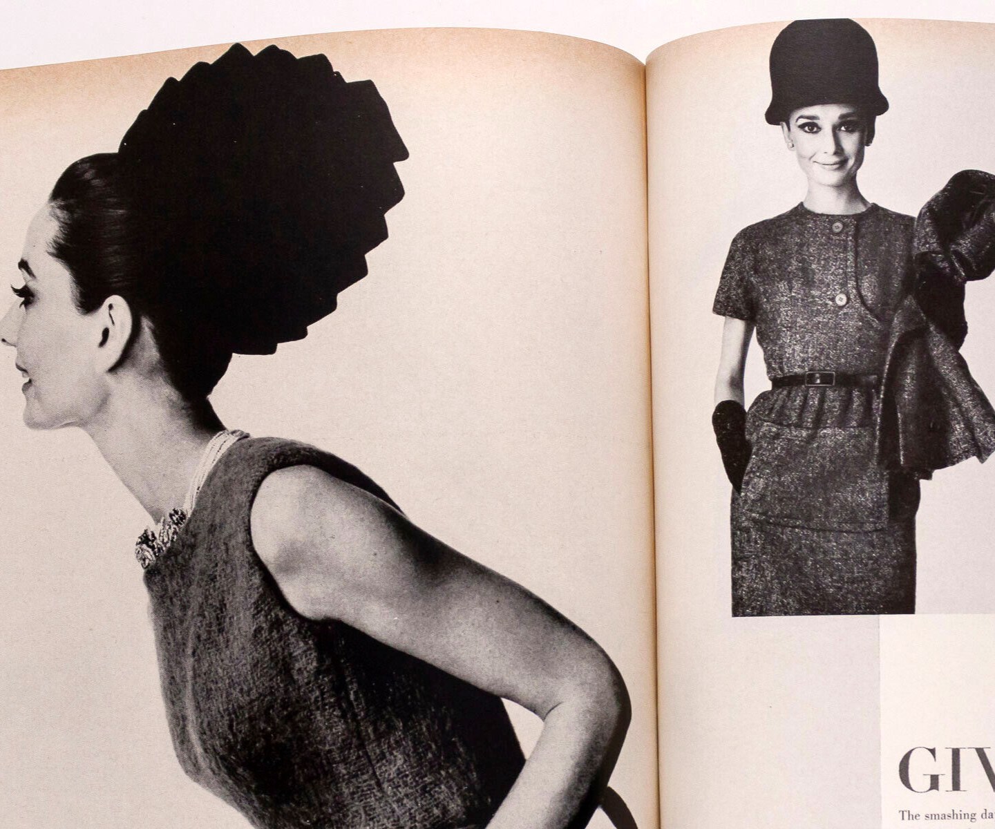 AUDREY HEPBURN Givenchy JILL KENNINGTON Vogue 1st November 1964 Penn PONTIAC vtg