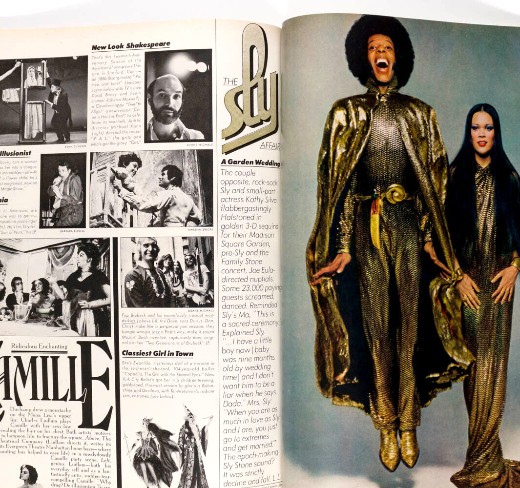 BEVERLY JOHNSON 1st Black model Vogue cover SLY STONE Avedon HALSTON August 1974