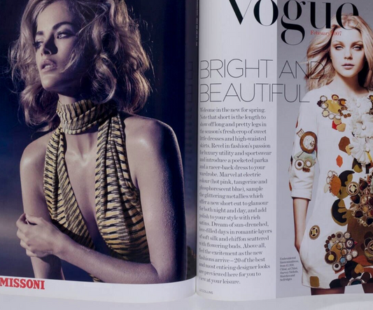 Jessica Stam TIM WALKER Coco Rocha VOGUE February 2007 18th birthday gift SPRING