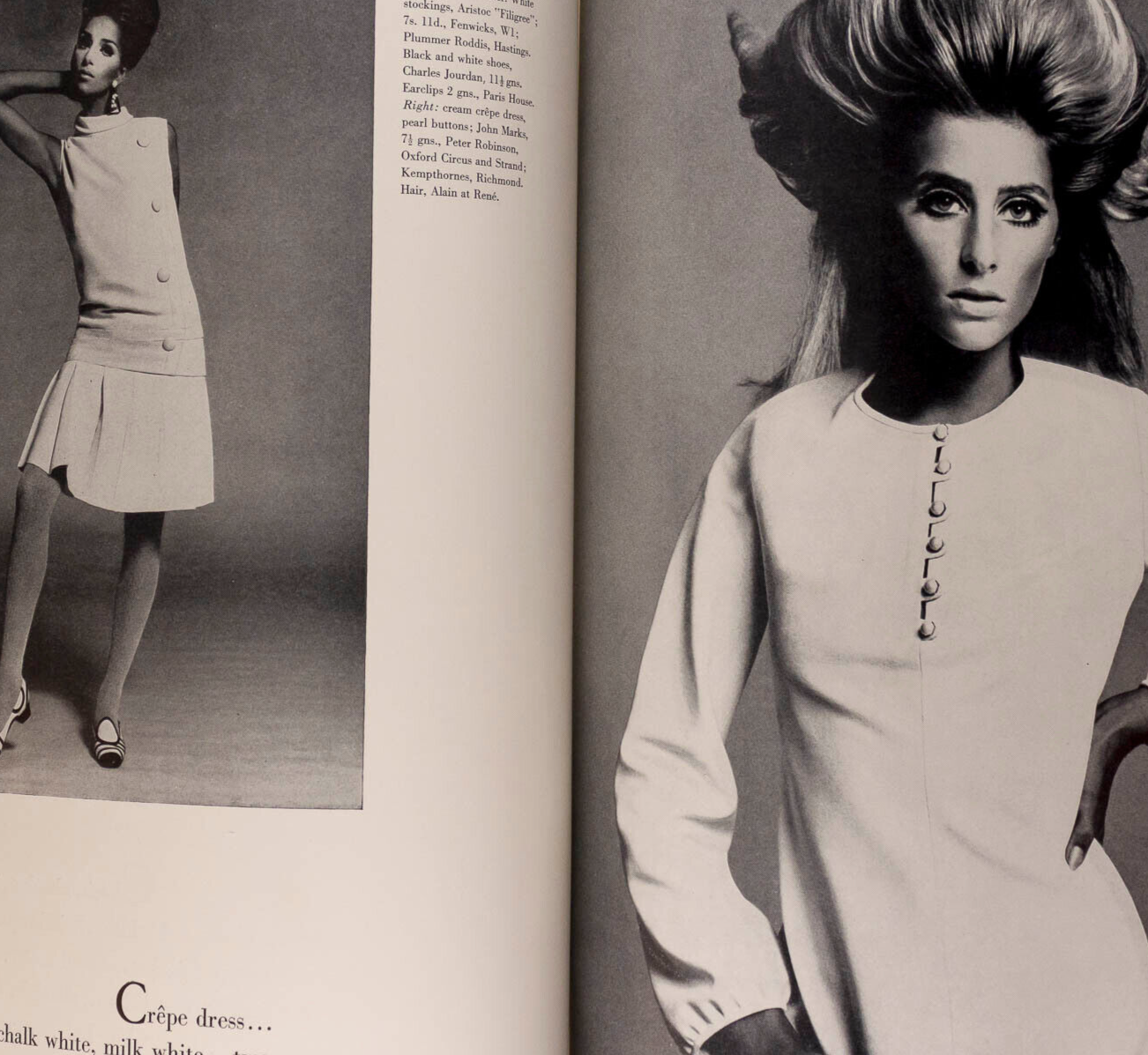 JILL KENNINGTON Balenciaga GIVENCHY Harper's Bazaar 1966 April GEORGE HAMILTON