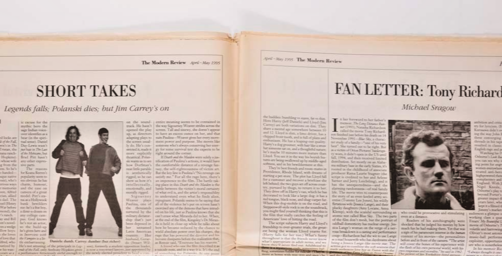 Jamie Hewlett ANNA FRIEL Tony Richardson MODERN REVIEW April 1995 Tank Girl AMIS