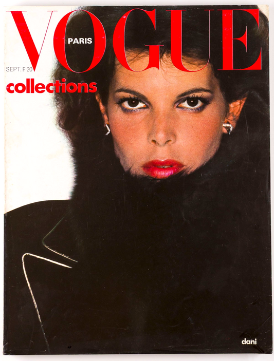 Helmut Newton YSL smoking jacket BOURDIN Paris Vogue September 1975 50 birthday