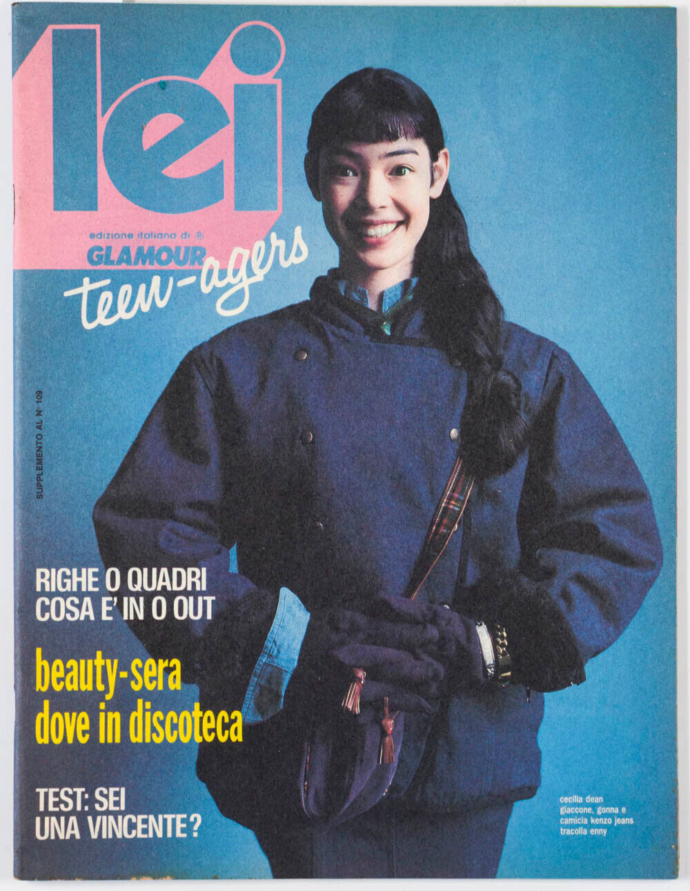 Cecilia Dean PAMELA HANSON 80s fashion TEENAGERS supplement GLAMOUR LEI MAGAZINE