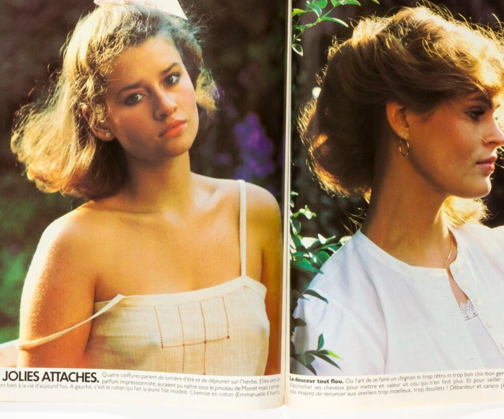 Catherine Oxenberg HANS FEURER Azzedine Alaia SACHA VAN DORSSEN vtg MARIE CLAIRE