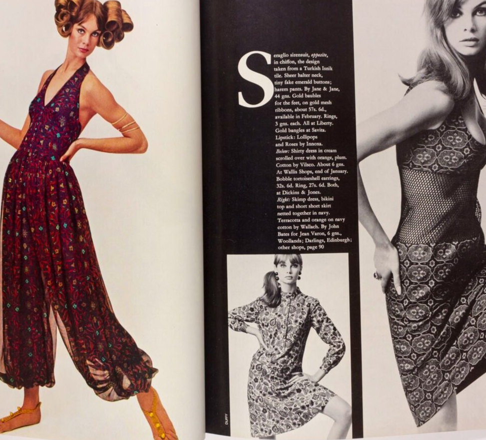 Jean Shrimpton MICK JAGGER Begum Aga Khan VOGUE JANUARY 1965 60th birthday gift