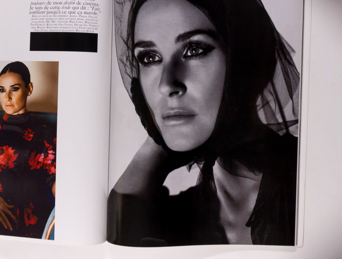 Demi Moore PHARRELL Crystal Renn PARIS VOGUE August 2005 859  20th birthday gift