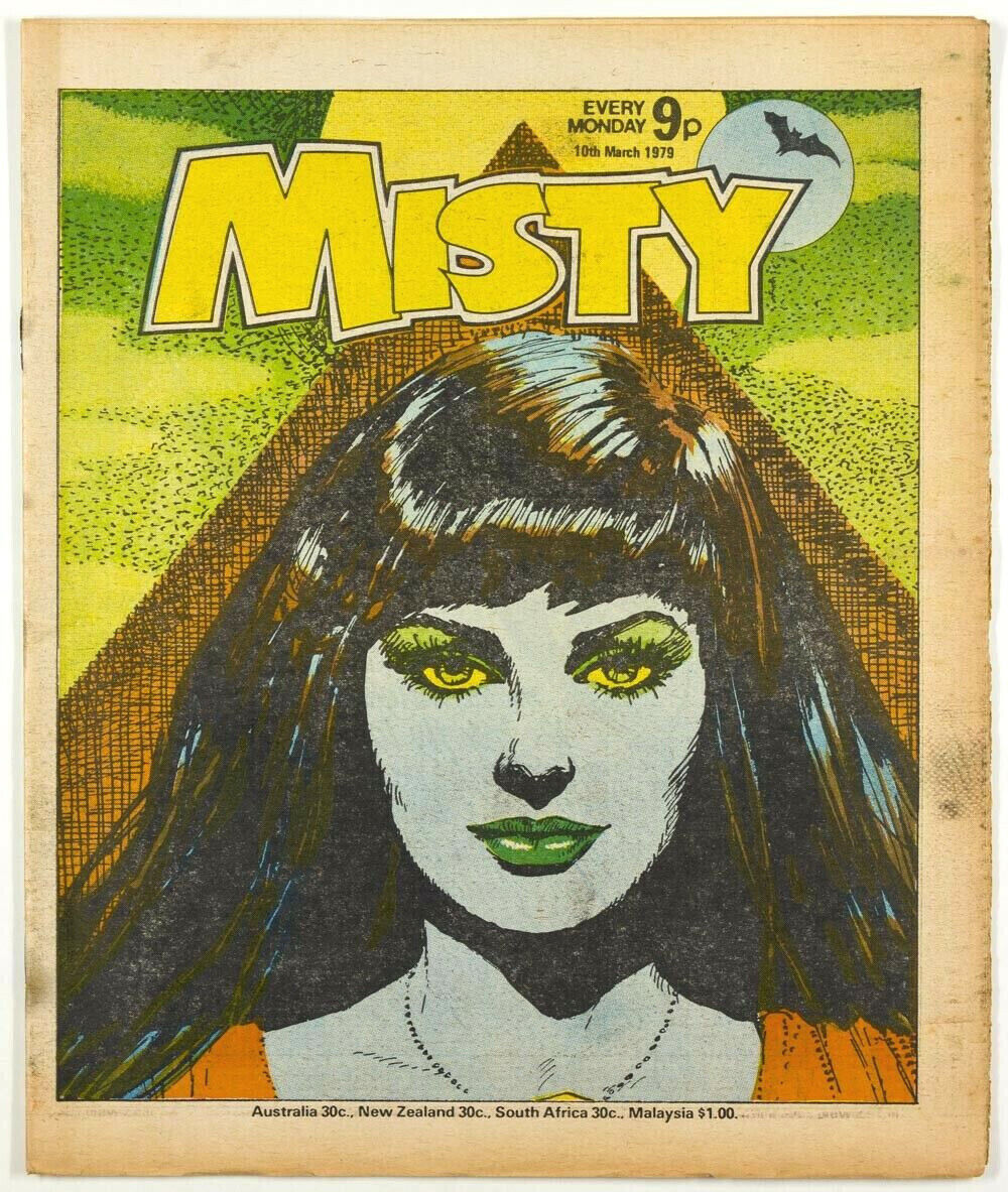 MISTY COMIC book magazine RARE vtg 10th March 1979 Horror GOTH Supernatural CULT